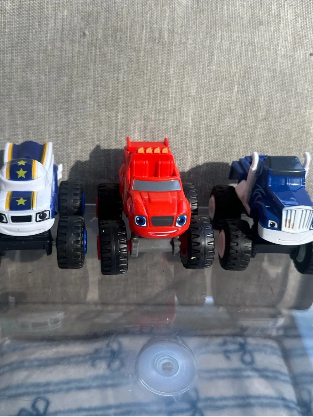 Three (3) Blaze & Monster Machines trucks